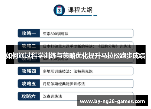如何通过科学训练与策略优化提升马拉松跑步成绩
